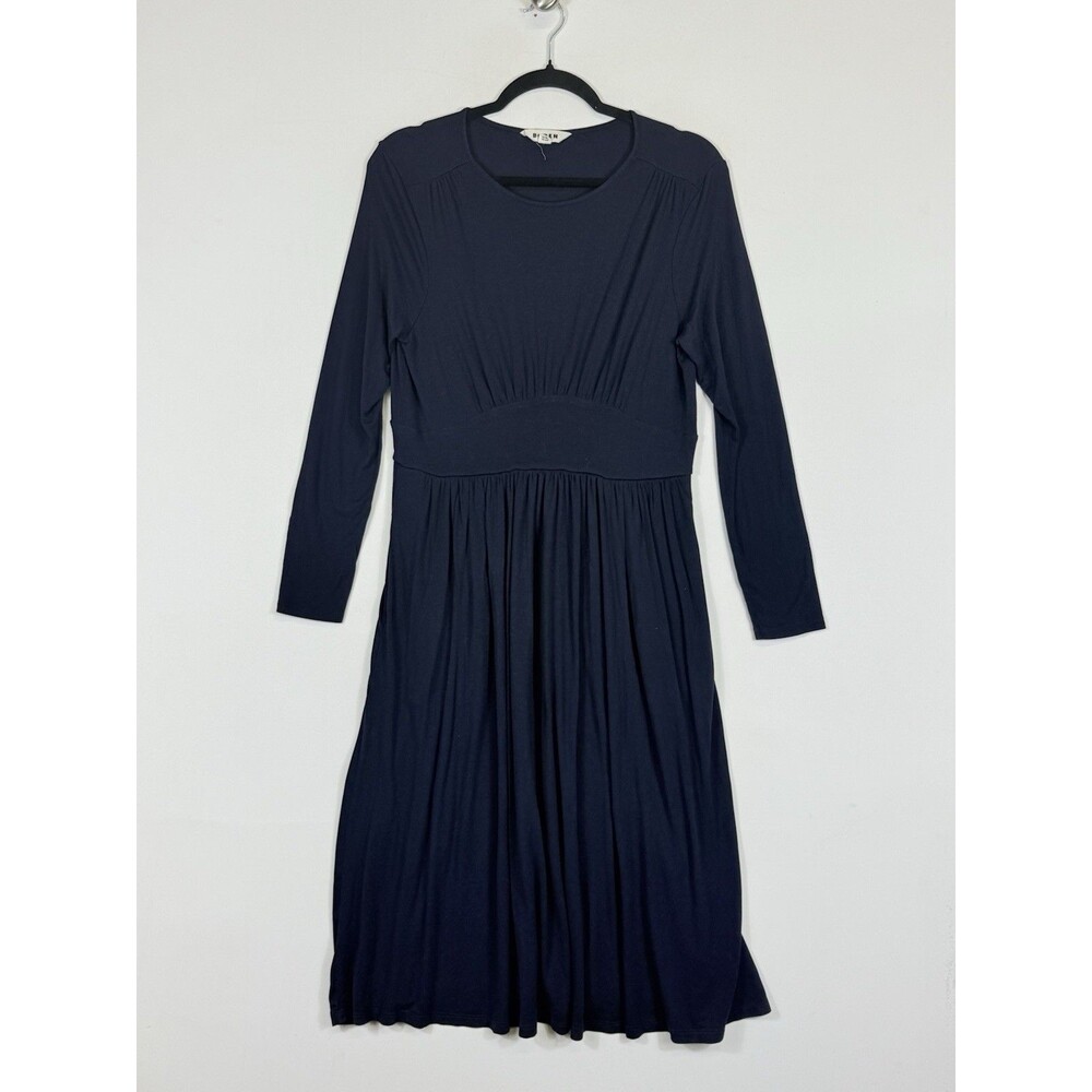 Boden Navy Long Sleeve Midi Dress